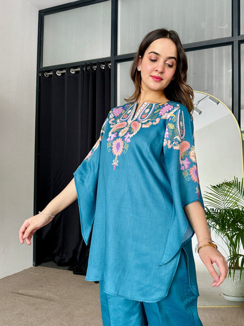 Teal Bloom Summer Co-ord